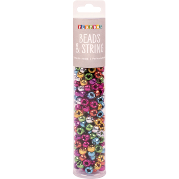 Pony beads metallic 250st Playbox.
