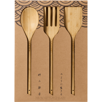 Köksredskap set bambu 3st Satake.
