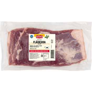 Fläsksida Färsk Benfri utan svål ca 1,5kg Scan.