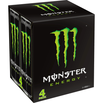 Energidryck 4-pacl 50cl Monster Energy.