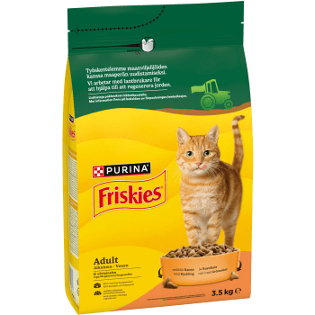 Kattmat Adult Kyckling & Grönsaker 3,5kg Friskies.