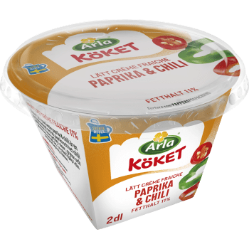 Lätt Crème fraiche Paprika & chili 13% 2dl Arla Köket®.