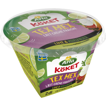 Lätt Crème Fraiche Tex Mex Lime Koriander 11% 200ml Arla Köket®.