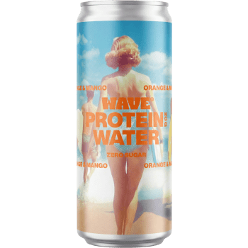Proteinvatten Med Smak Av Apelsin & Mango 330ml Wave.
