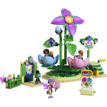 LEGO Friends Snurrande tekoppskarusell med blom- och älvtema 42702.
