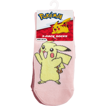 Strumpa 3p Pokemon Rosa 25/27-34/36.