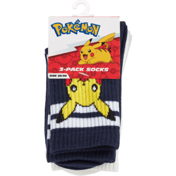 Strumpa 3p Pokemon Grön 25/27-34/36.