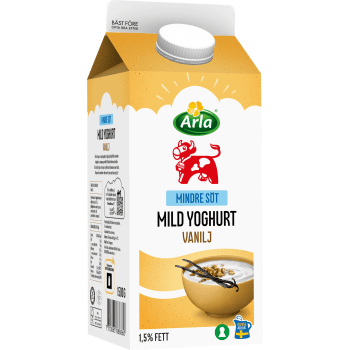 Vaniljyoghurt Mild lättsockrad 1,5% 1500g Arla Ko®.