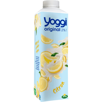 Yoghurt Original Citron 2% 1000g Yoggi®.