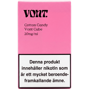 E-cigarett Engångs Cotton Candy 20 mg/ml 2ml Vont Cube.