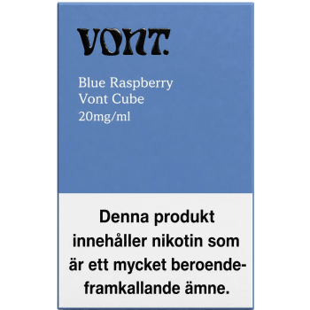 E-cigarett Engångs Blue Raspberry 20 mg/ml 2ml Vont Cube.