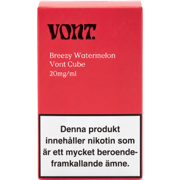 E-cigarett Engångs Breezy Watermelon 20 mg/ml 2ml Vont Cube.