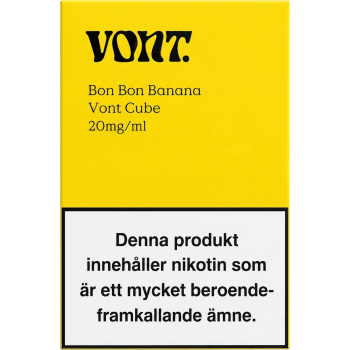 E-cigarett Engångs Bon Bon Banana 20 mg/ml 2ml Vont Cube.