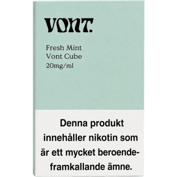E-cigarett Engångs Cube Mint 20mg/ml 2ml Vont Cube.