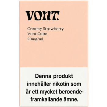 E-cigarett Engångs Strawberry 20 mg/ml 2ml Vont Cube.