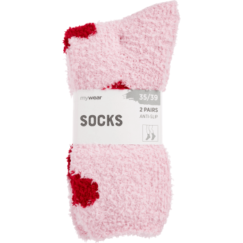 Socka 2p rosa 30/34 mywear.