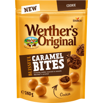 Godis Blissful Bites Chocolate Cookie 140g Werthers original.