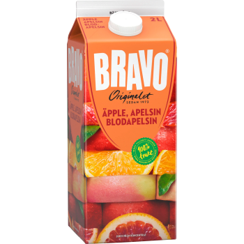 Juice Äpple Apelsin Blodapelsin 2l Bravo.