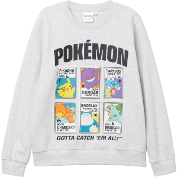 Tröja Pokemon grå melange.