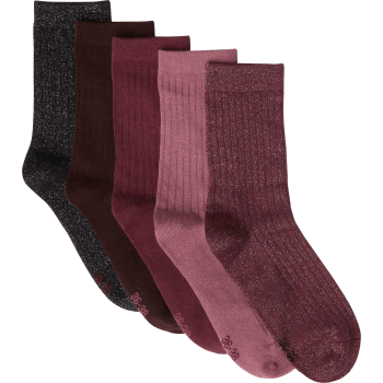 Socka 5p vinröd 36/38 mywear.