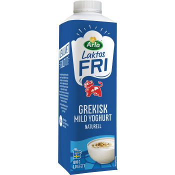 Grekisk Yoghurt Mild Naturell 6% Laktosfri 1000g Arla Ko®.