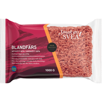 Nötfärs Färsk 12% 1kg Smak av Svea.