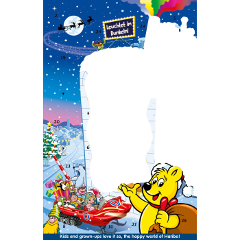 Godiskalender Advent 300g Haribo.