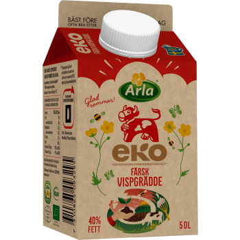 Vispgrädde 40% Ekologisk 5dl KRAV Arla Ko®.