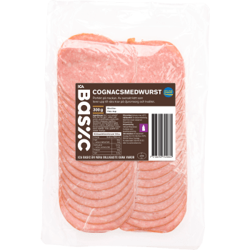 Cognacsmedwurst 300g ICA Basic.