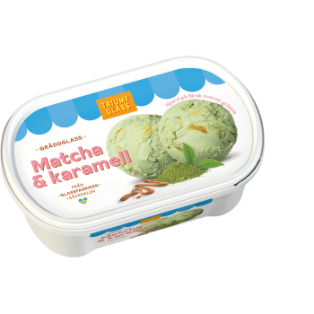 Matcha & karamell 500ml Triumf Glass.