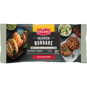 Salsicciaburgare 452g Scan.