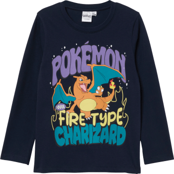 T-shirt ls Pokemon mörkblå.