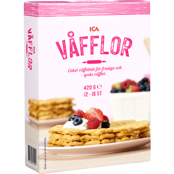 Våffelmix 12-16 st 420g ICA.