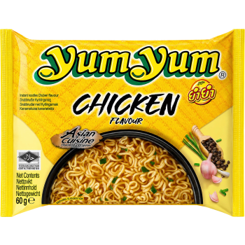 Snabbnudlar Med Kycklingsmak 60g Yum Yum.