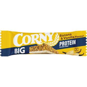 Müslibar BIG Protein Banana Vanilla Återhämtning 50g Corny.