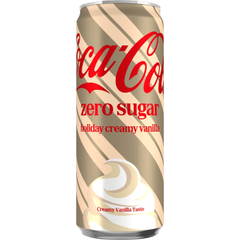 Läsk Holiday Creamy Vanilla Zero 33cl Coca-Cola.