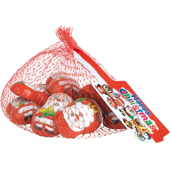Fyllda Godis Tomtar, i nät, 70g Laica.