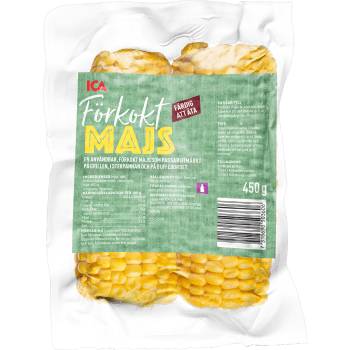 Majs förkokt vacumförpackad 450g ICA.