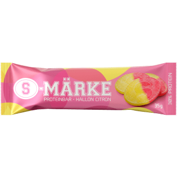 Proteinbar Hallon Citron S-märke 35g Candypeople.