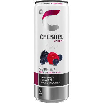 Energidryck Mixed Berries 355ml Celsius.