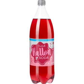 Läsk Hallonsoda Sockefri 1.5l Treatville.