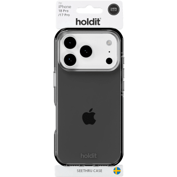 Skal iPhone one18/17 Pro transp svart.