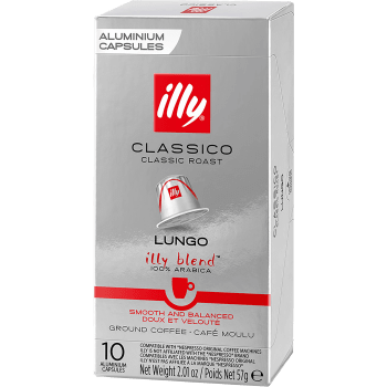 Kaffekapslar Classico Lungo 10-pack Illy.