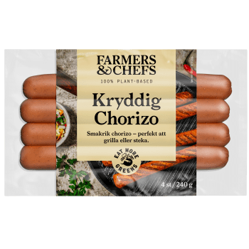 Vego Chorizo Färsk Kryddig 240g Farmers & Chefs.
