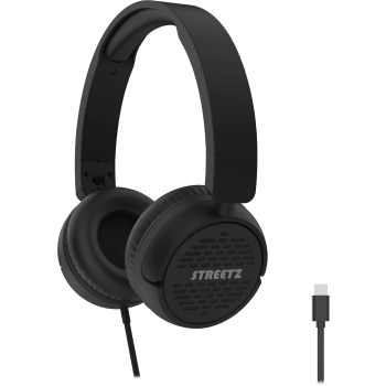 Hörlur on-ear HC210 svart Streetz.
