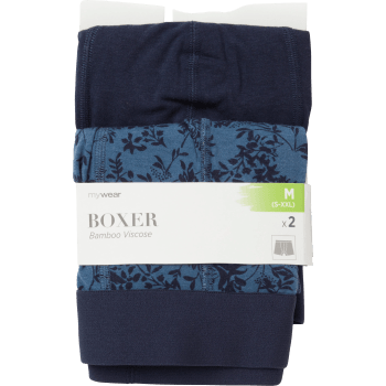 Boxer 2p blå/blom XXL mywear.