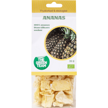 Ananas Frystorkad Ekologisk 35g The Green Team.