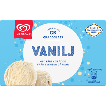 Glass Vanilj 500ml GB Gräddglass.