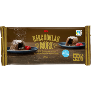 Mörk bakchoklad 200g ICA.