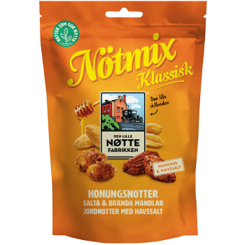 Nötter Honung Trippel 190 Gram DL Nöttefabrikken.